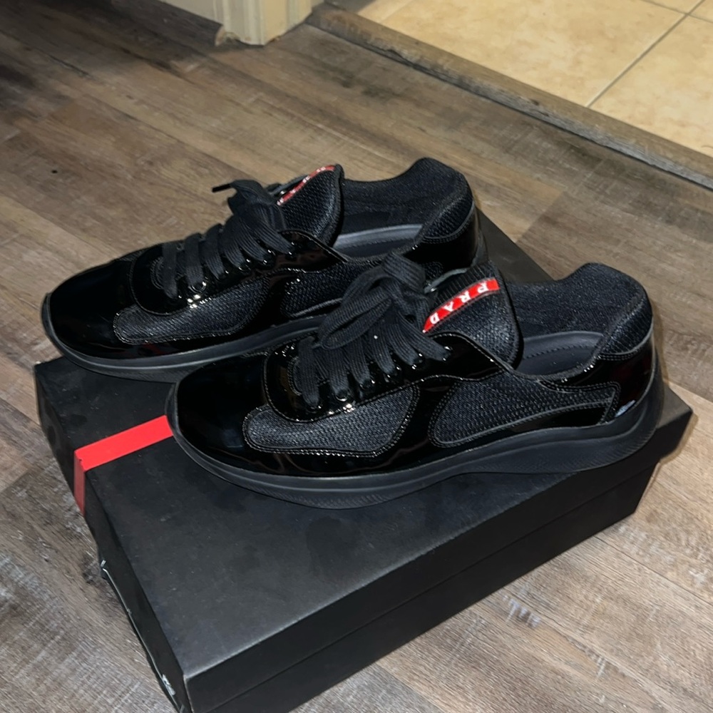 Black Prada sneakers